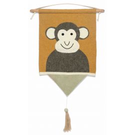 Wanddekoration Moos monkey