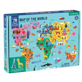 Puzzel - Weltkarte - 78 st