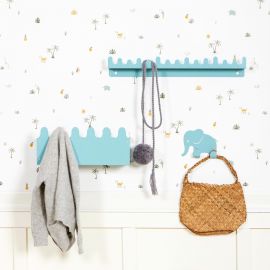 étagère murale en métal Doodle Drop pastel blue
