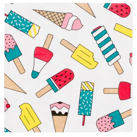 20 Servietten - Eiscreme 20 Servietten - Eiscreme