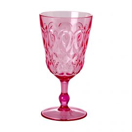 Weinglas aus Acryl - Rosa