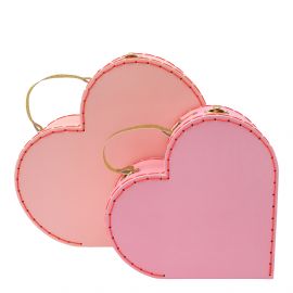 Set von 2 Herzen-Koffern