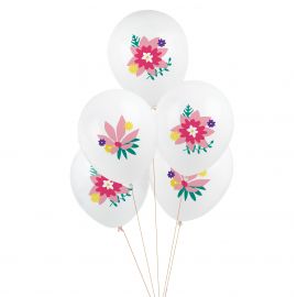 5 Ballons - Blumen