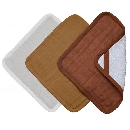3er Set Waschlappen - Wood 3er Set Waschlappen - Wood