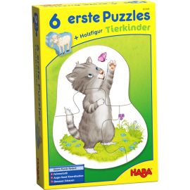 6 erste Puzzles - Tierkinder