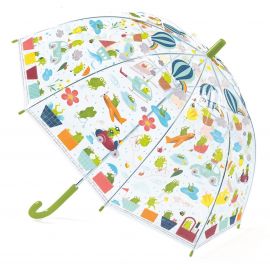 Regenschirm transparent - Fröschlein