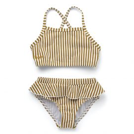 Norma Bikini - Y/D stripe: Mustard/white