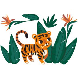 Wandaufkleber - Jungle & Tiger