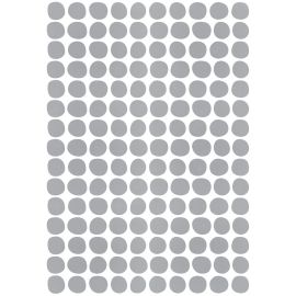 Wandaufkleber A3 - Dots - Silver