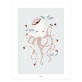 Wandposter - Lady octopus