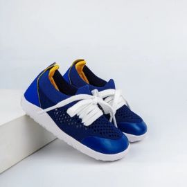 Schuhe Step Up Play Knit - Blueberry + Yellow