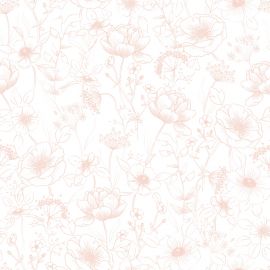 Tapete - Flowers - Botany Pink