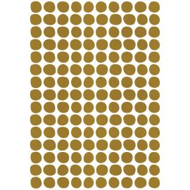 Wandaufkleber A3 - Dots - Gold