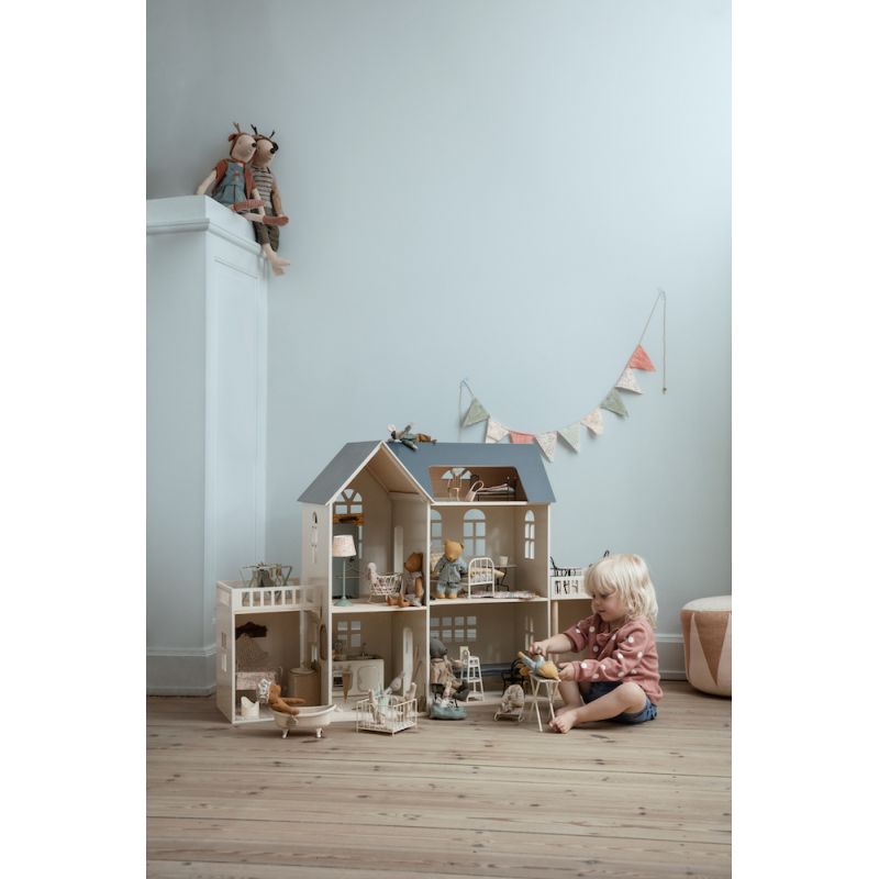 Puppenhaus Regal & Teddy Kleiderhaken Puppenhaus Möbel Kleiderbügel aus Holz 