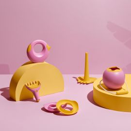Rechen und Schaufel Set Raki - Banana pink