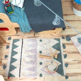 Waschbarer Teppich Mini Azteca - 70x100 cm