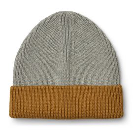 Ezra Mütze - Grey melange & golden caramel mix