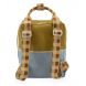 Rucksack small - Colourblocking - Blueberry + willow brown + pear green