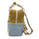 Rucksack small - Colourblocking - Blueberry + willow brown + pear green
