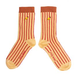 The Sticky Sis Club Socken - Thursday - Stripes biscotti beige