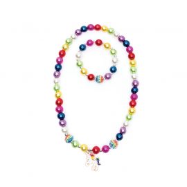 Gumball Rainbow Halskette & Bracelet Set