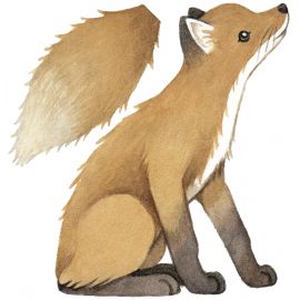 Wandaufkleber - Vintage Fox