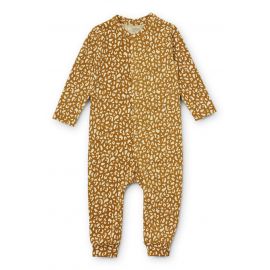 Birk Jumpsuit Pyjama - Mini leo & Golden caramel