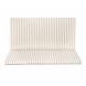 Bebop klappbare Matratze - 100 x 100 cm - Taupe Stripes & Natural
