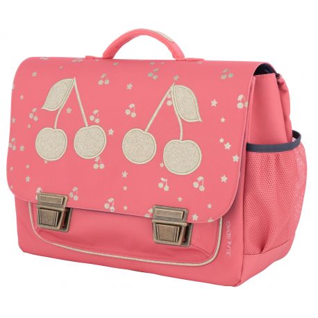 Schultasche Classic Midi Cherry Glitter Pink