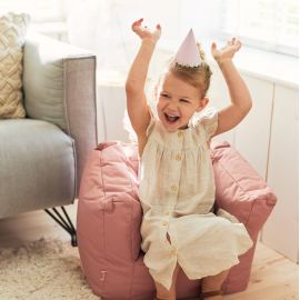 Kindersessel Sitzsack Mellow Pink