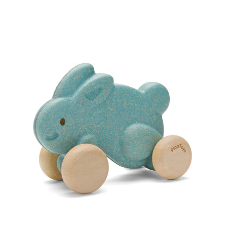 Plan Toys - Kaninchen mit Rädern - Blau