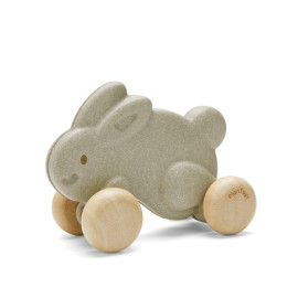 Plan Toys - Kaninchen mit Rädern - Grau