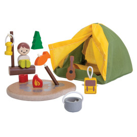 Plan Toys - Spielset aus Holz - Camping-Set