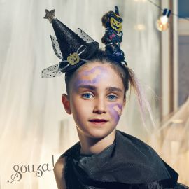 Souza for Kids - Haarreif mit Hut Samara - Schwarz