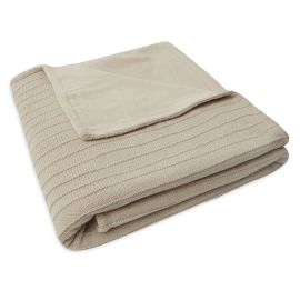 Jollein Decke Kinderbett 100x150cm Pure Knit Nougat/Velvet GOTS