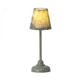 Kleine Vintage -Lampe - dunkle Minze