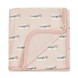 Bio -Baumwollverkehrsdeckung - rosa Seehunde