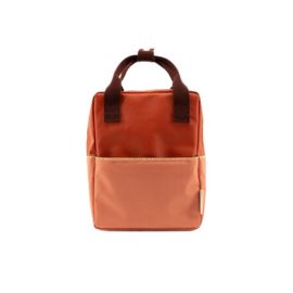 Rucksack small Meadows - Colourblocking - Love story red + Moonrise pink
