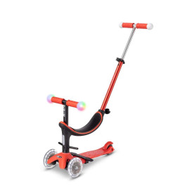 Micro Scooter Mini2Grow Deluxe Magic LED - Red