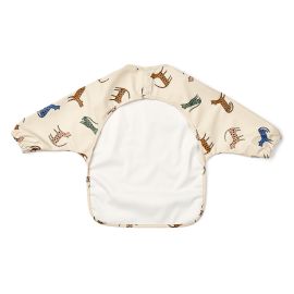 Merle Lätzchen mit Ärmeln - Leopard multi mix - Liewood