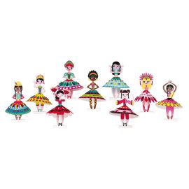 Mallet - 9 Puppen - Prinzessinnen der Welt - ab 6 Jahren