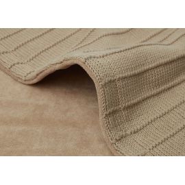 Jollein Decke Kinderbett 100x150cm Pure Knit Biscuit/Velvet GOTS