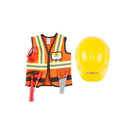déguisement d'ouvrier de chantier avec casque (4-6a)