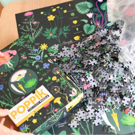 Puzzle Blumen - 1000 Teile - Poppik