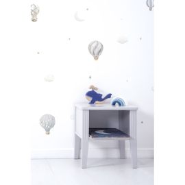 Stickerbogen A3 (29,7 X 42 cm) - Little Hot-Air Balloons (Blue) - Lilipinso
