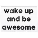 Wandaufkleber 'Wake up and be awesome'