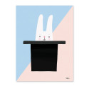 Poster ,Kaninchen aus dem Zauberhut' 30x40cm