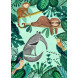 Postkarte - Anteater and sloth