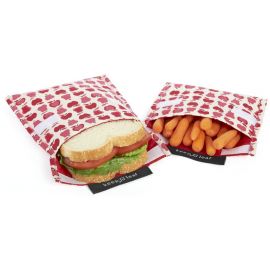Sandwich- & Snack Beutel aus Bio Baumwolle - Mesh