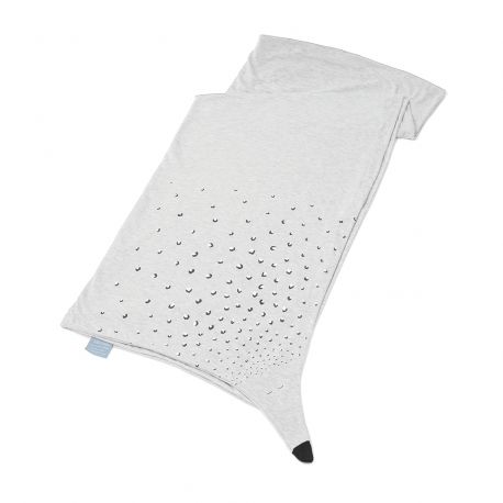 Sommerdecke für Baby aus Bio-Baumwolle 110 x 90 cm Grau